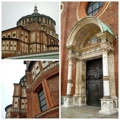 Santa Maria delle Grazie К сожалению, пока только снаружи. Опоздала на время открытых дверей буквально на полчасика, попробую ближе к вечеру. #santamariadellegrazie #milano #milan #italia #italy