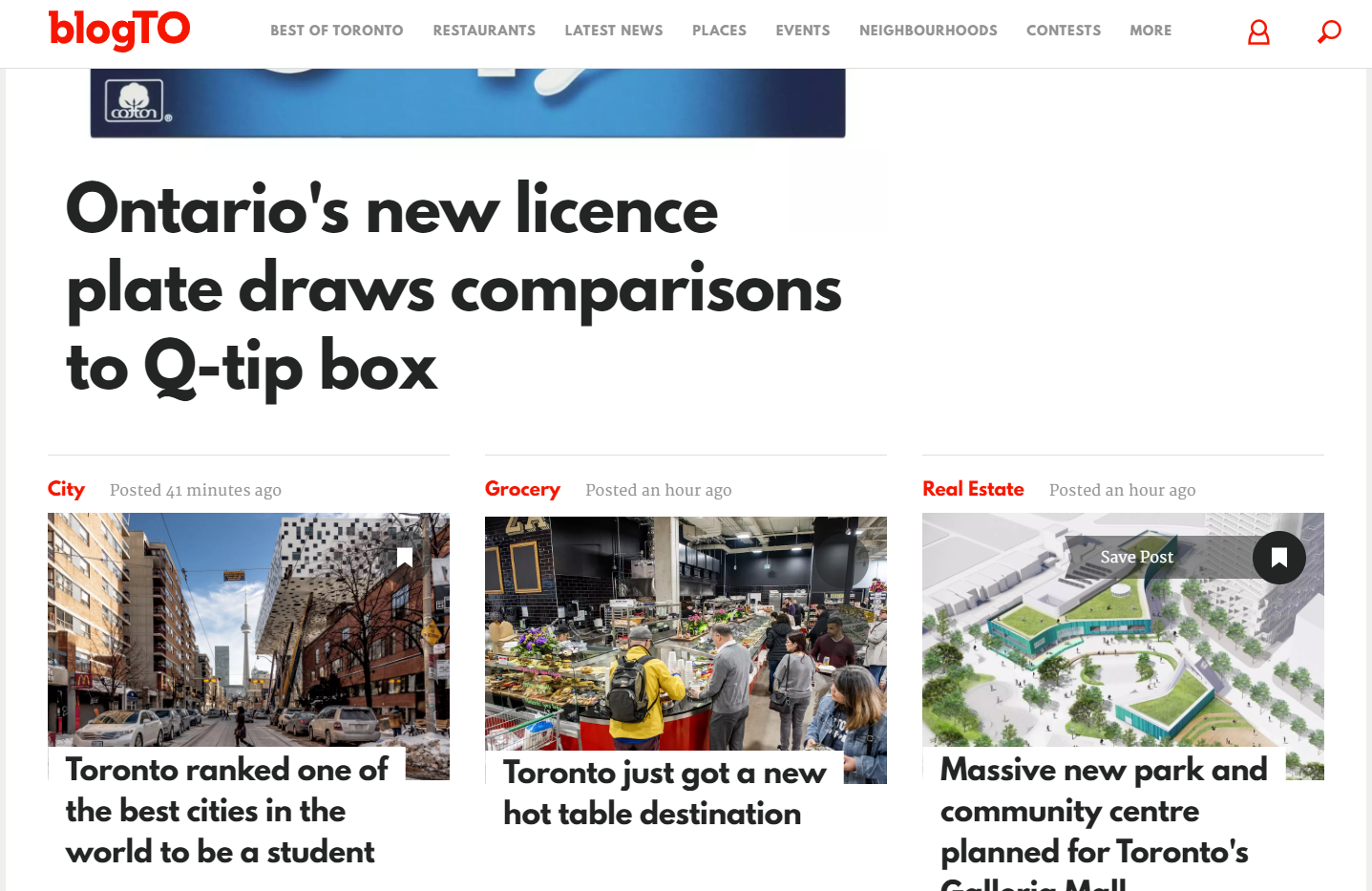 blogTO - лучший блог о Торонто