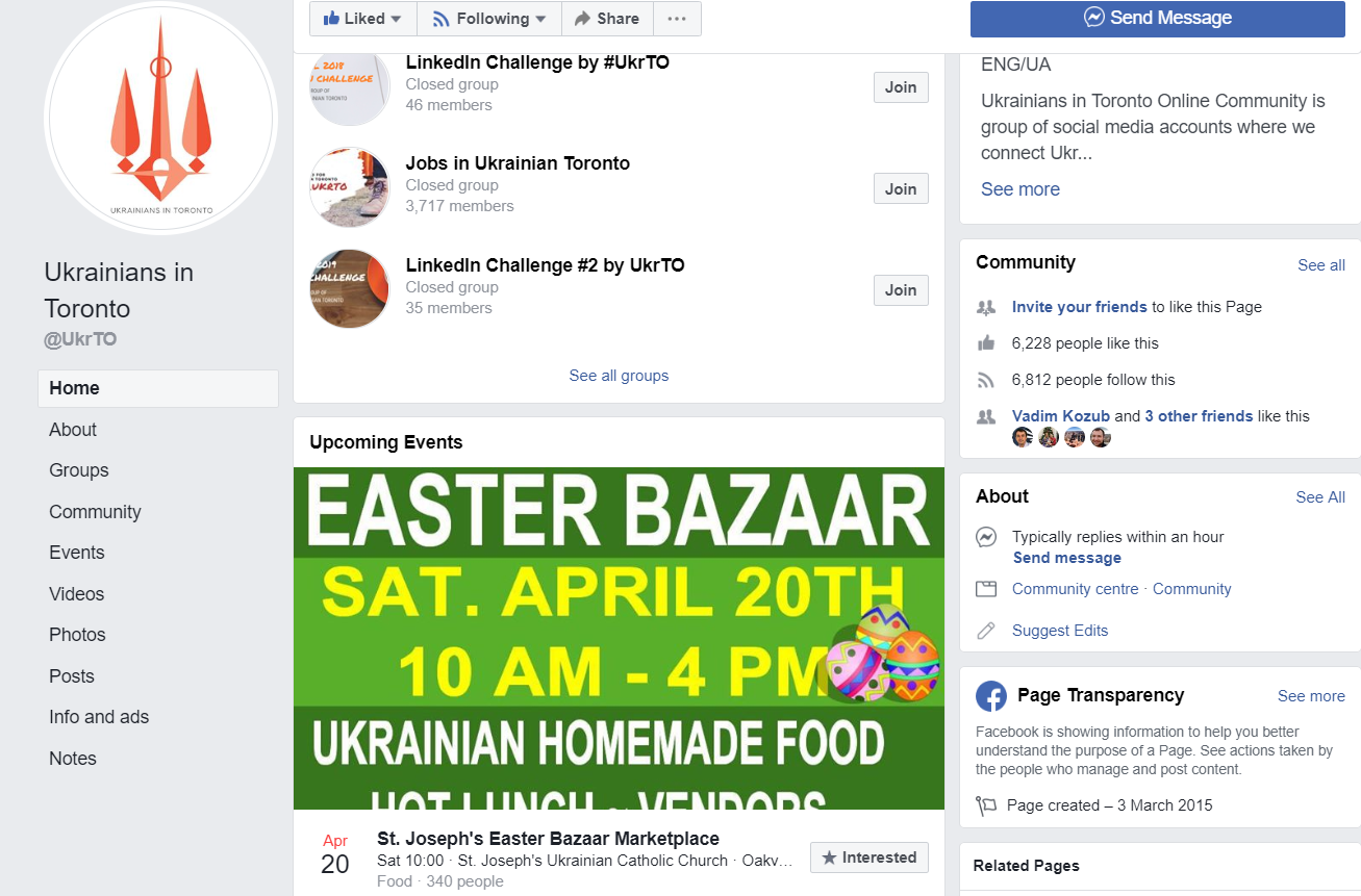 UkrTO - онлайн сообщество украинцев в Торонто